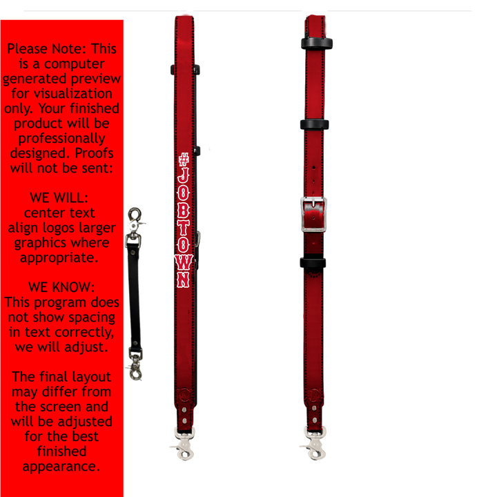 Red Flashover Graphix Radio Strap