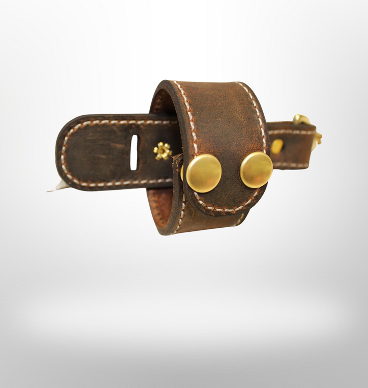Leather Firefighter 90 Degree Flashlight Strap