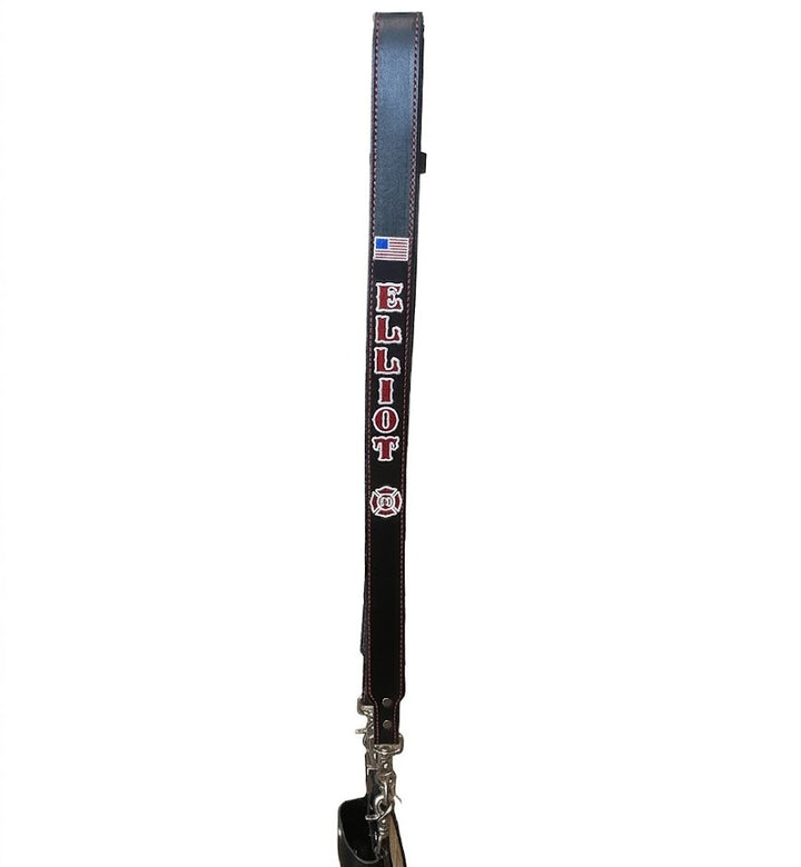 Black Buckle-less Custom Leather Radio Strap