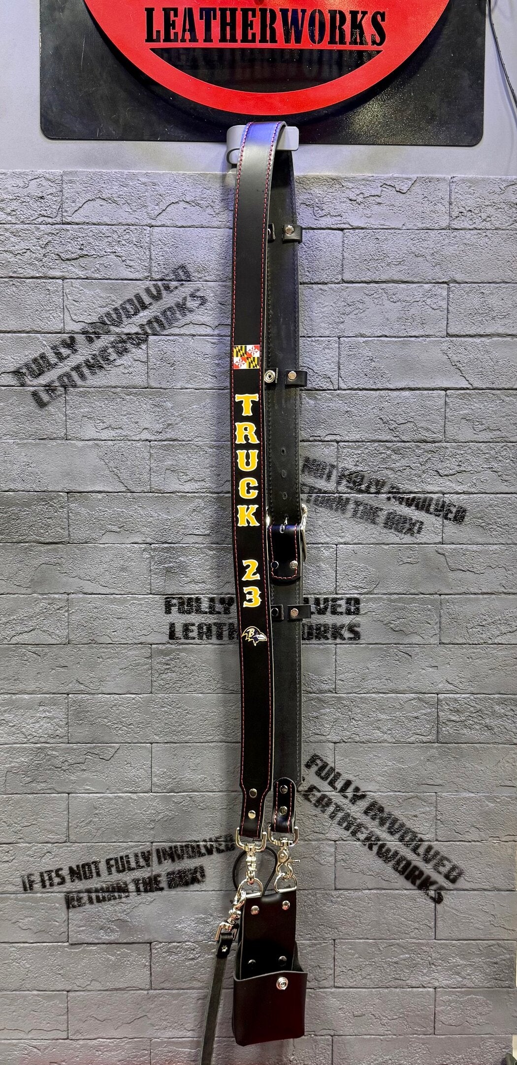Black Flashover Graphix Radio Strap