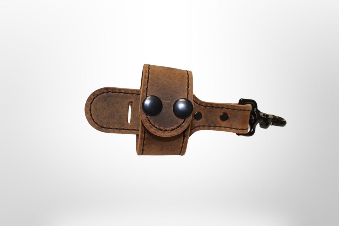 Leather Firefighter 90 Degree Flashlight Strap