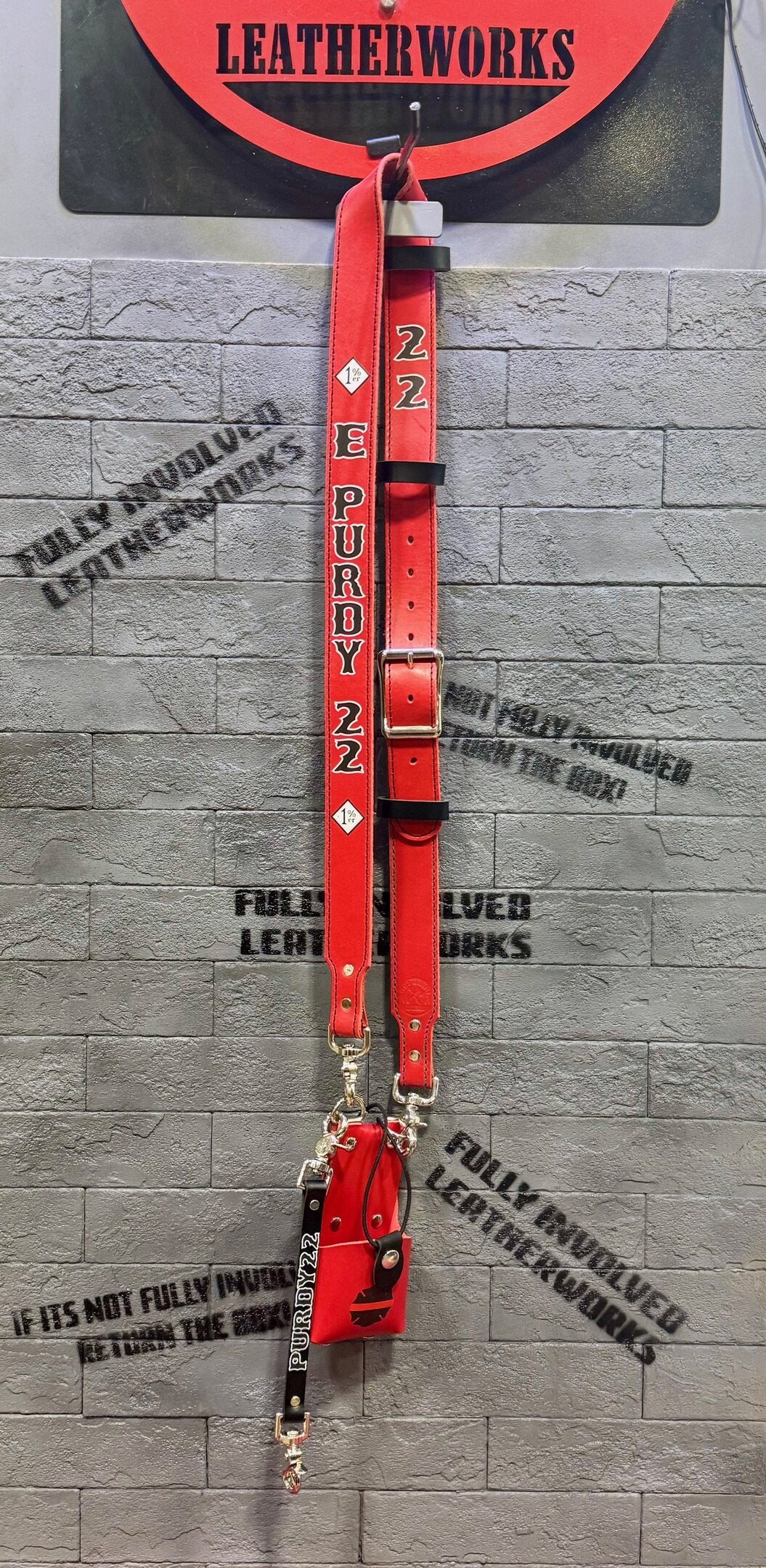 Red Flashover Graphix Radio Strap