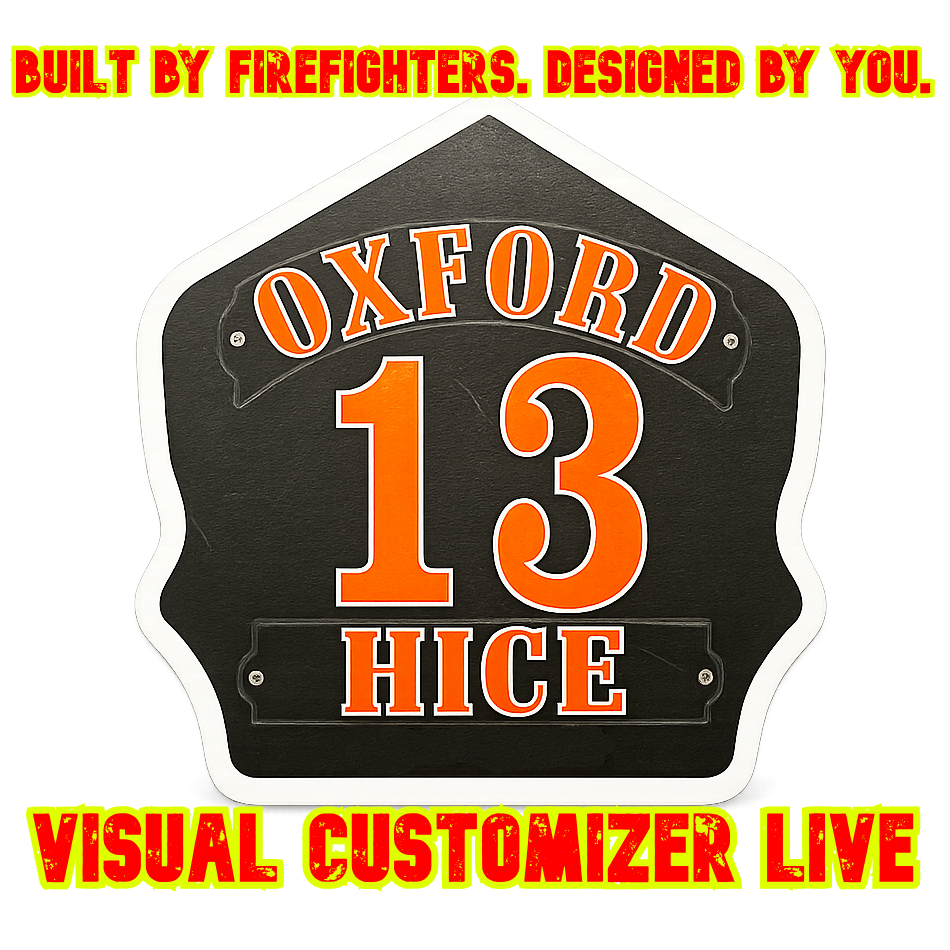 Flashover Graphix Custom Shield - Built by firefighters. Designed by you.