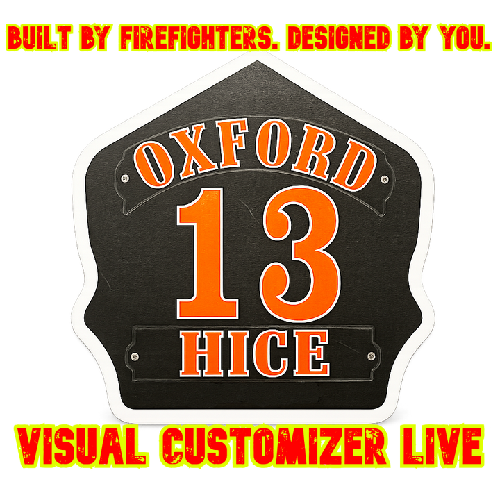 Flashover Graphix Custom Shield - Built by firefighters. Designed by you.