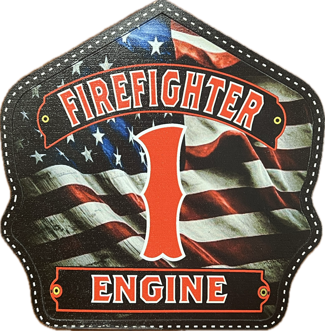 Flashover Graphix American Flag Custom Shield