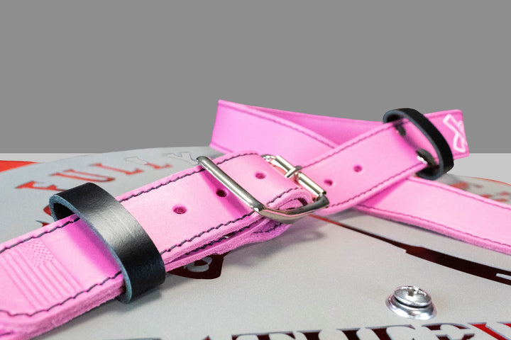 Breast Cancer Awareness Ready To Ship Leather Radio Strap