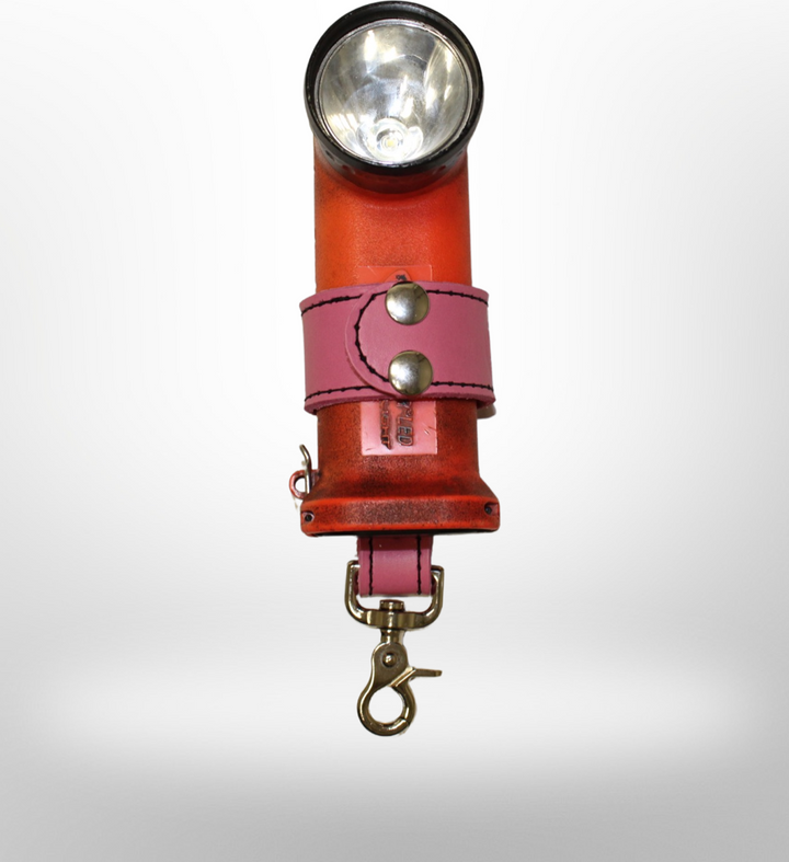 Leather Firefighter 90 Degree Flashlight Strap