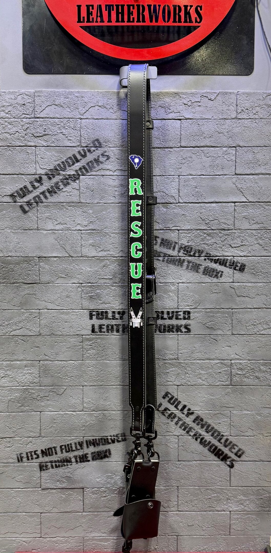 Black Flashover Graphix Radio Strap