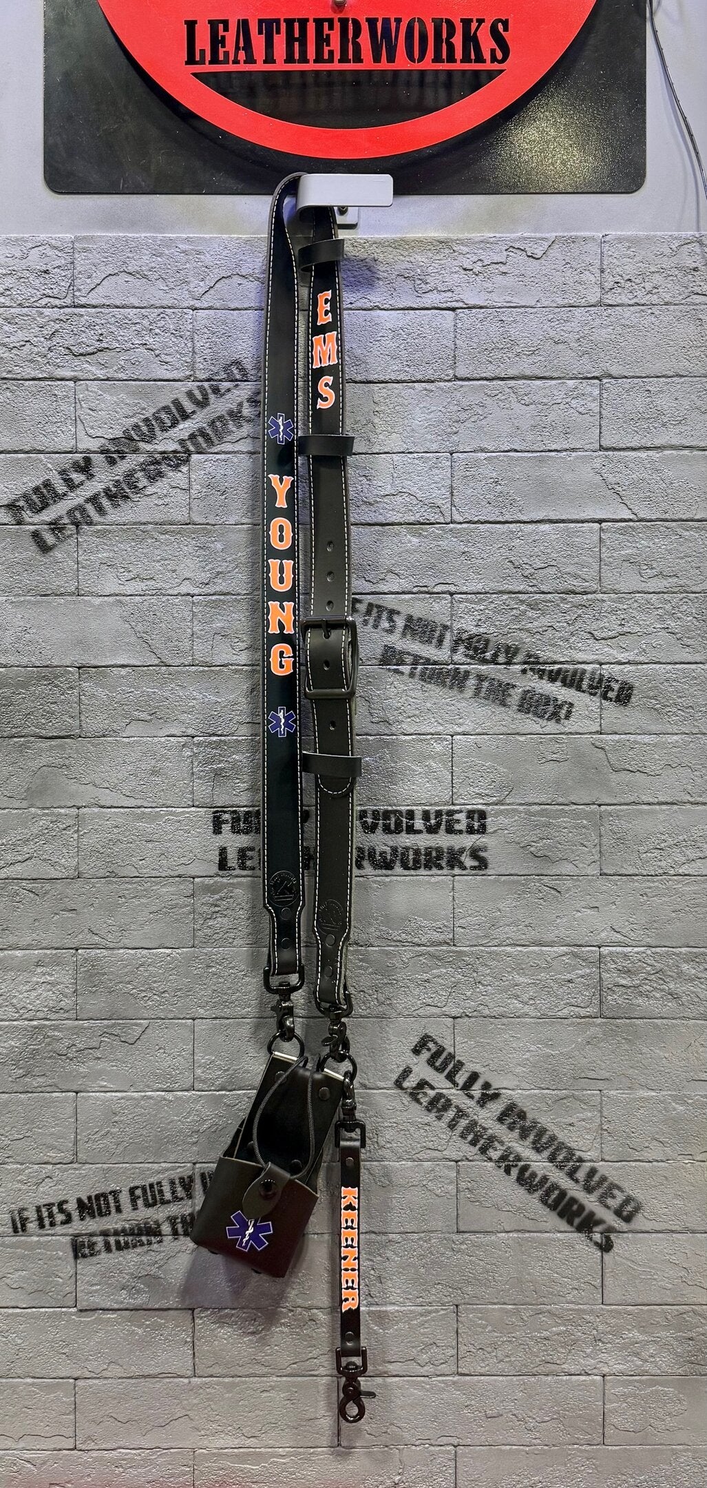 Black Flashover Graphix Radio Strap