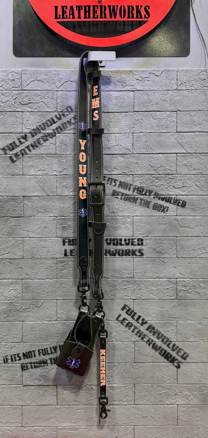 Black Flashover Graphix Radio Strap